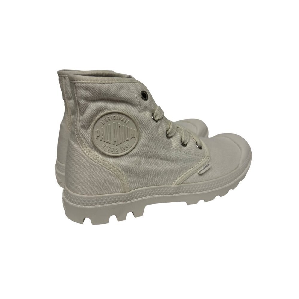 Palladium Pampa Hi Star White Women's Sneaker Vegan Lug Sole Cap Toe Size 7 NEW - Picture 7 of 11